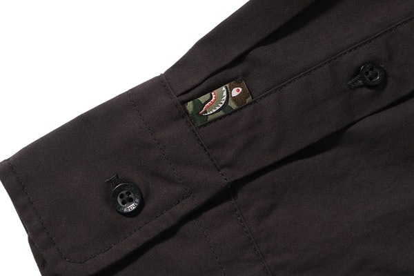 Bape Shark BD Shirt Black Lookbook Bape Shark BD Shirt Black