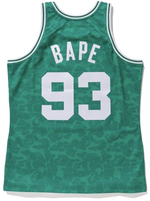 Bape Mitchell & Ness Celtics ABC Basketball Swingman Jersey Green