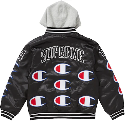 Supreme x champion satin top jacket