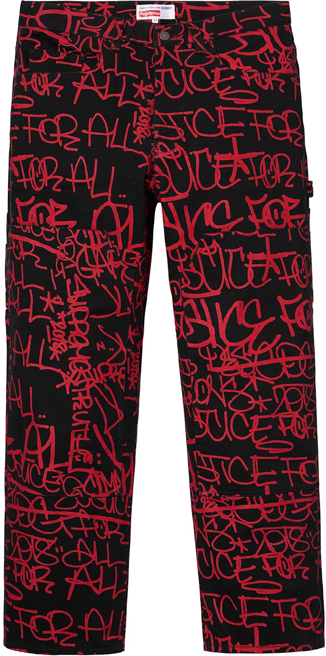 Supreme CDG Comme Des Garcons SHIRT Canvas Painter Pant Black