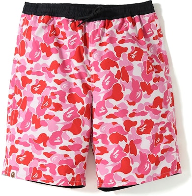 Bape ABC Reversible Shorts Black Pink Novelship