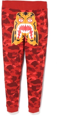 Red bape joggers discount