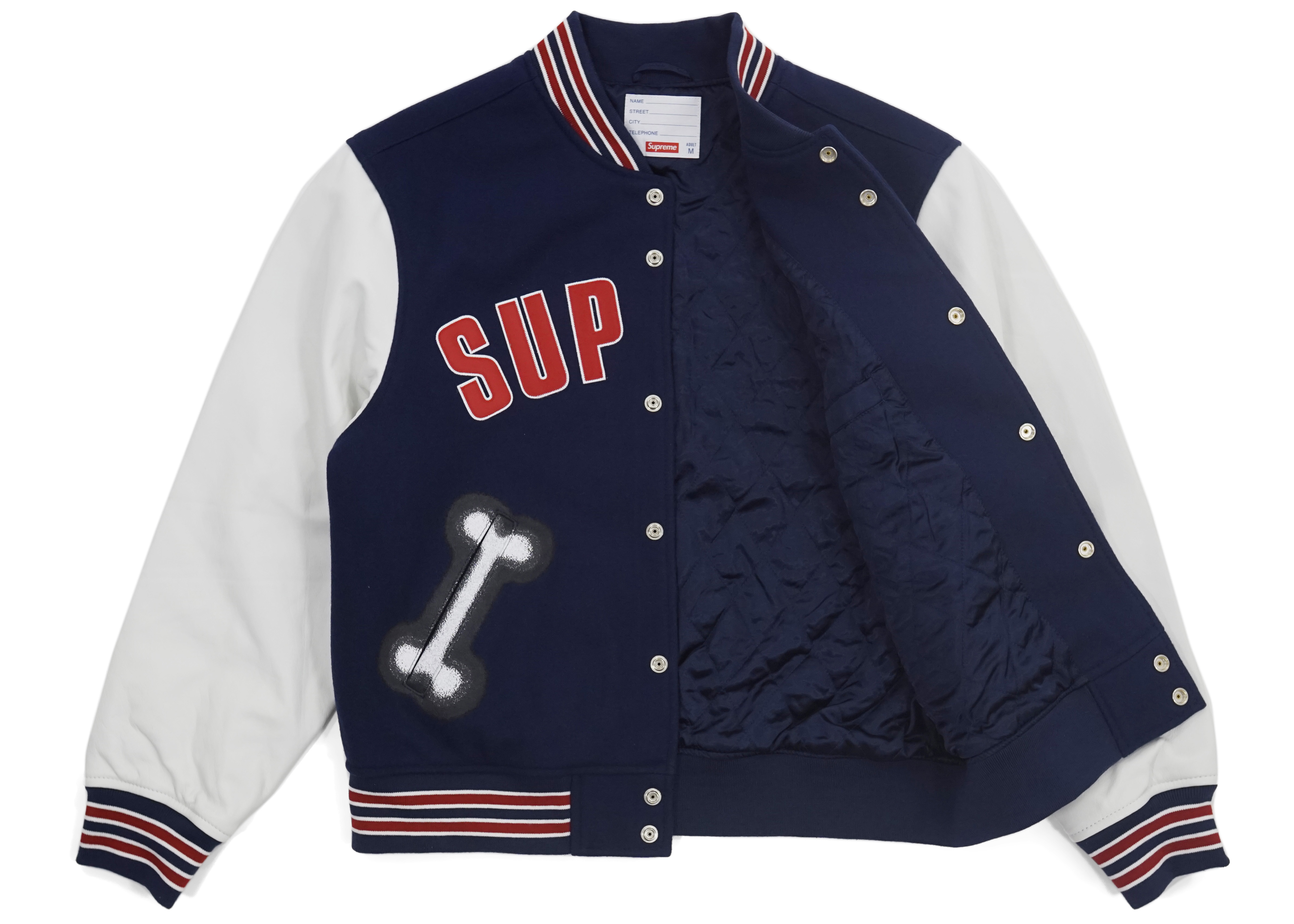 割30% Supreme Bone Varsity Jacket www.akema.it