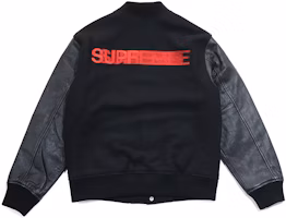 Supreme Motion Logo Varsity Jacket Black Supreme Motion Logo Varsity Jacket Black
