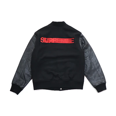 Supreme Motion Logo Varsity Jacket Black