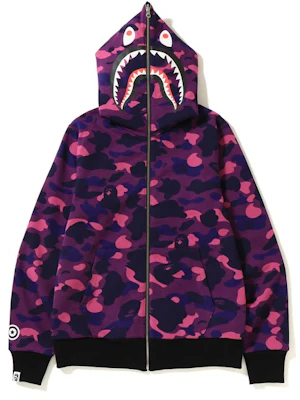 Bape shark camo purple hotsell