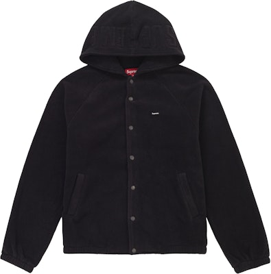 Supreme Polartec Hooded Raglan Jacket Black Novelship