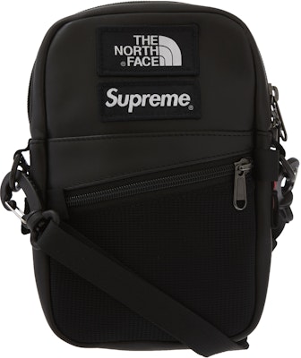 Supreme The North Face Leather Shoulder Bag Black