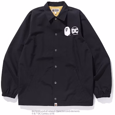 Bape coach jacket 2024 black