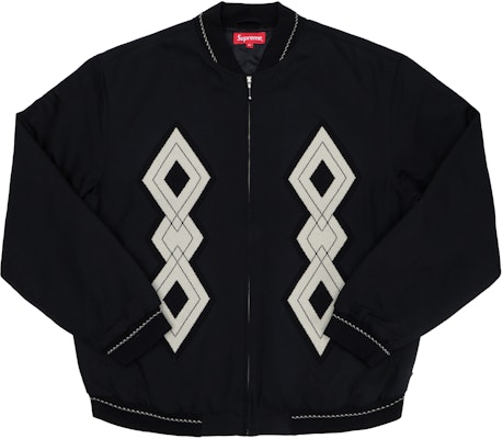 Supreme diamond rayon shop bomber