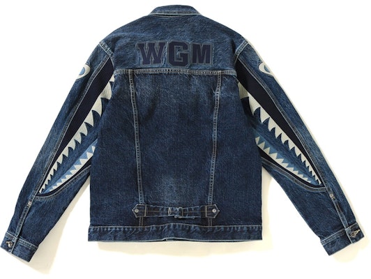 Bape Washed Denim Jacket Indigo Order Bape Washed Denim Jacket Indigo