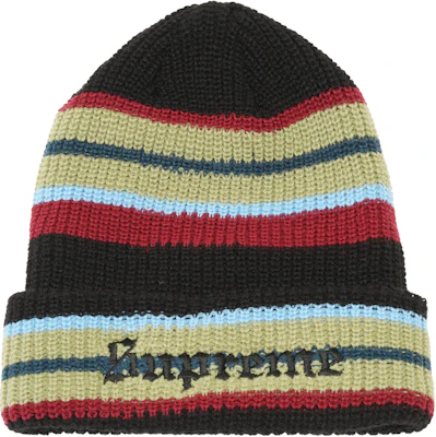 Striped online supreme beanie