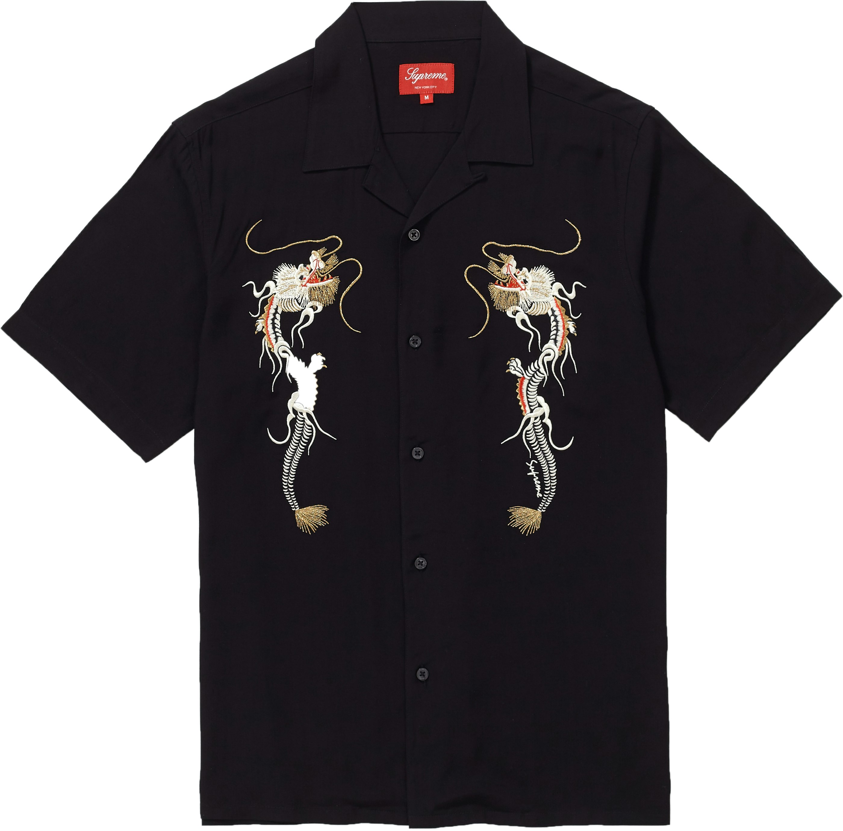 Supreme Dragon Rayon Shirt Black - Novelship