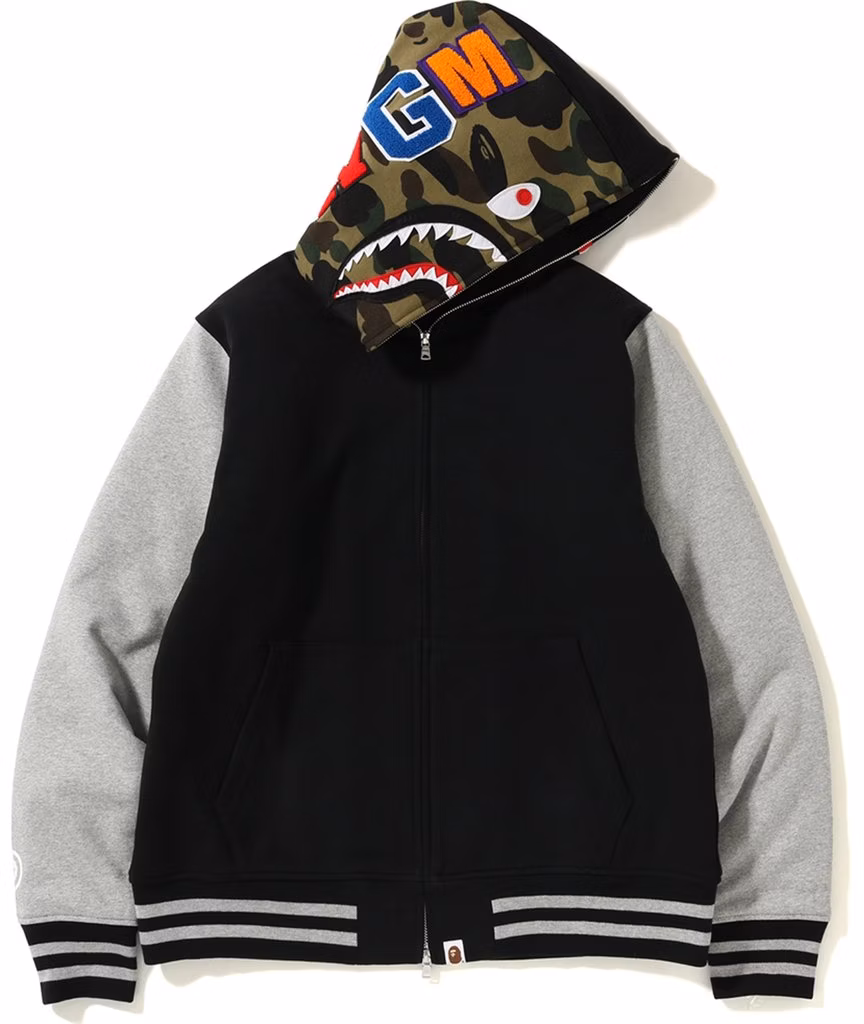 Jaket hoodie bape hot sale shark
