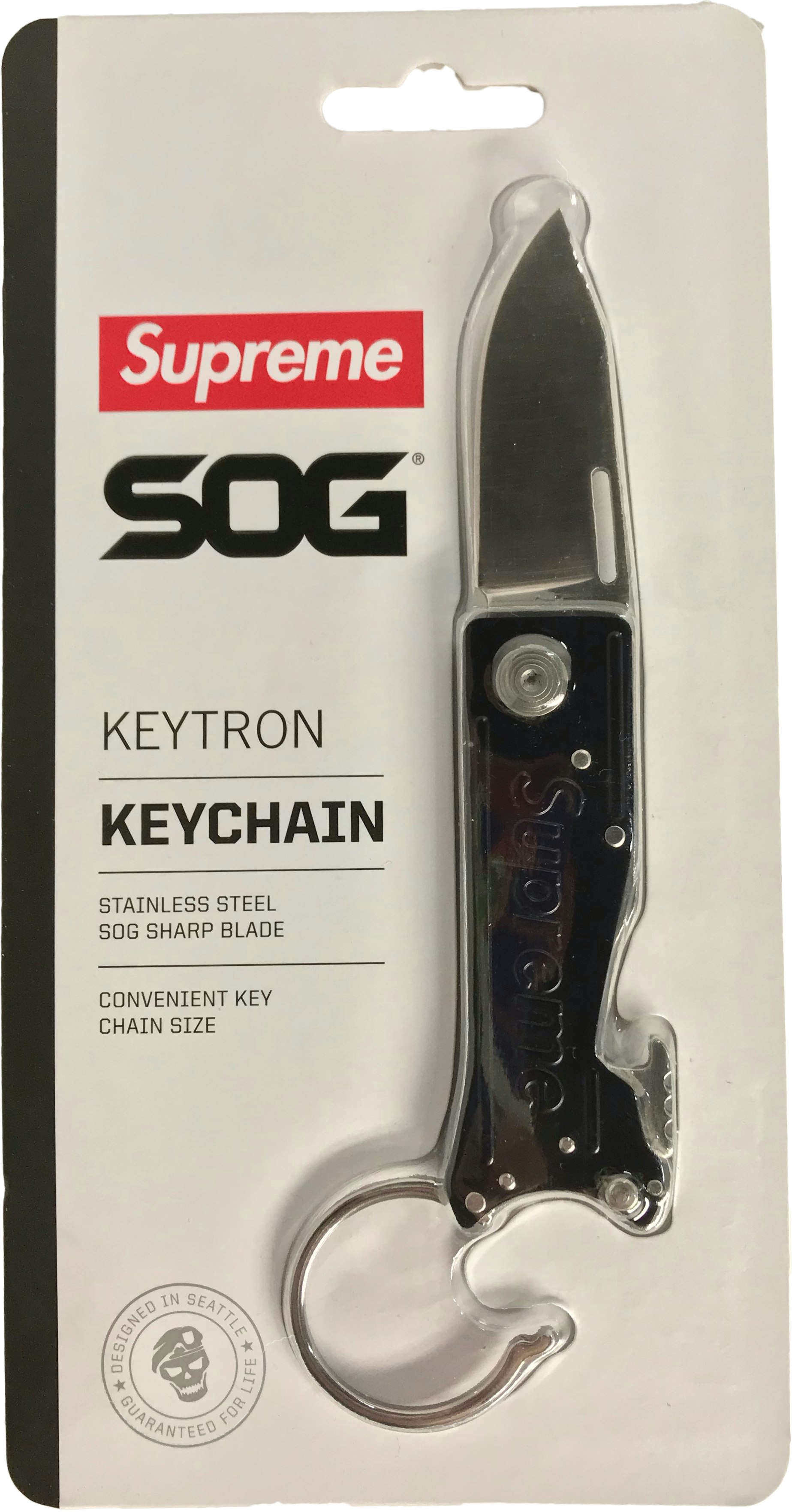 supreme SOG KeyTron Folding Knife Red