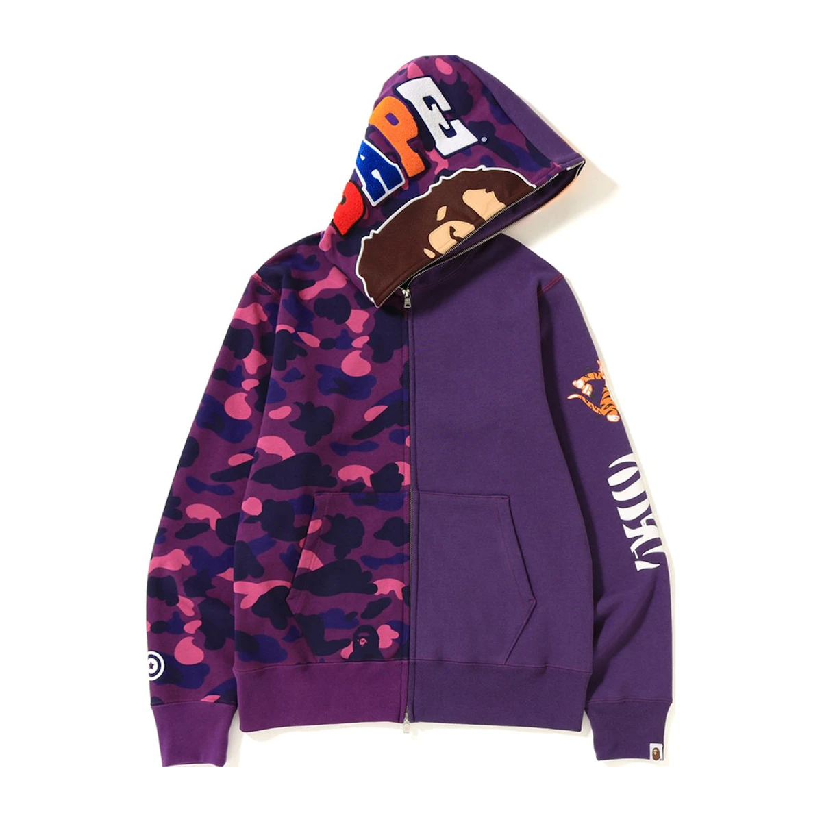 Real purple bape hoodie shop