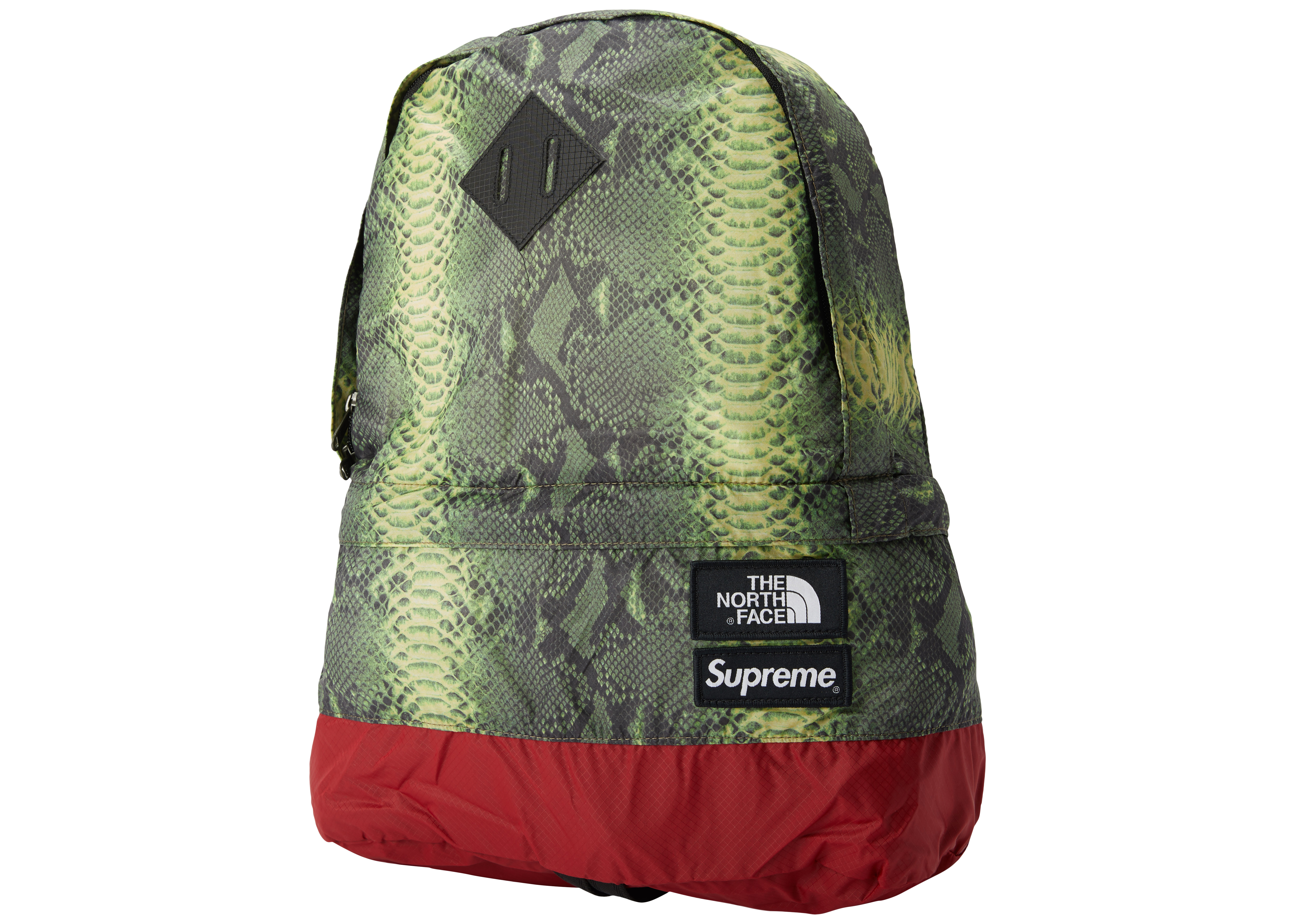 Supreme The North Face Snakeskin Lightweight Day Pack Green - Novelship