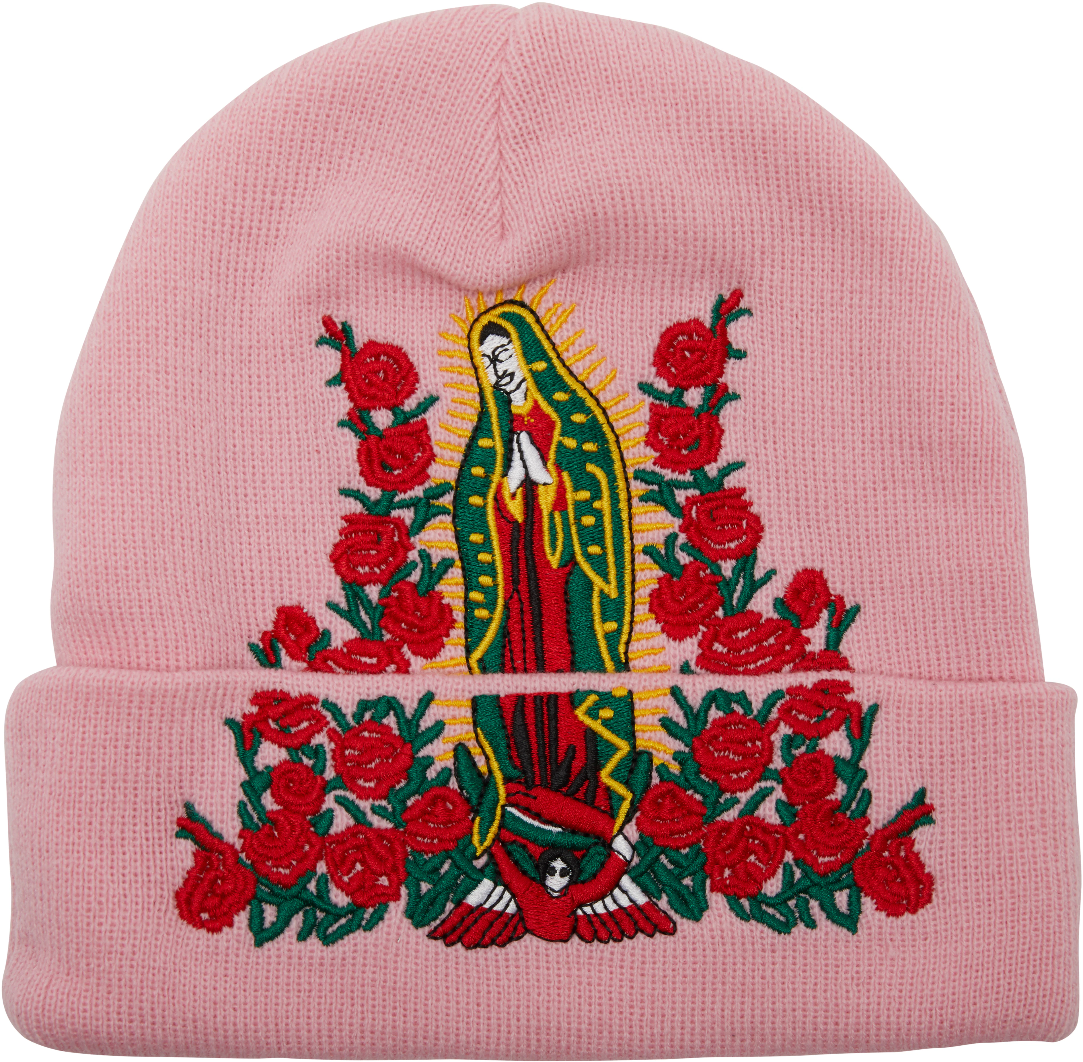 supreme-f-w18-guadalupe-beanie-pink