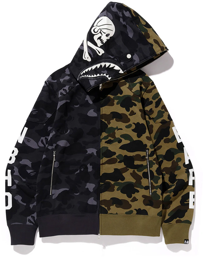 Bape x neighborhood shark hoodie hotsell