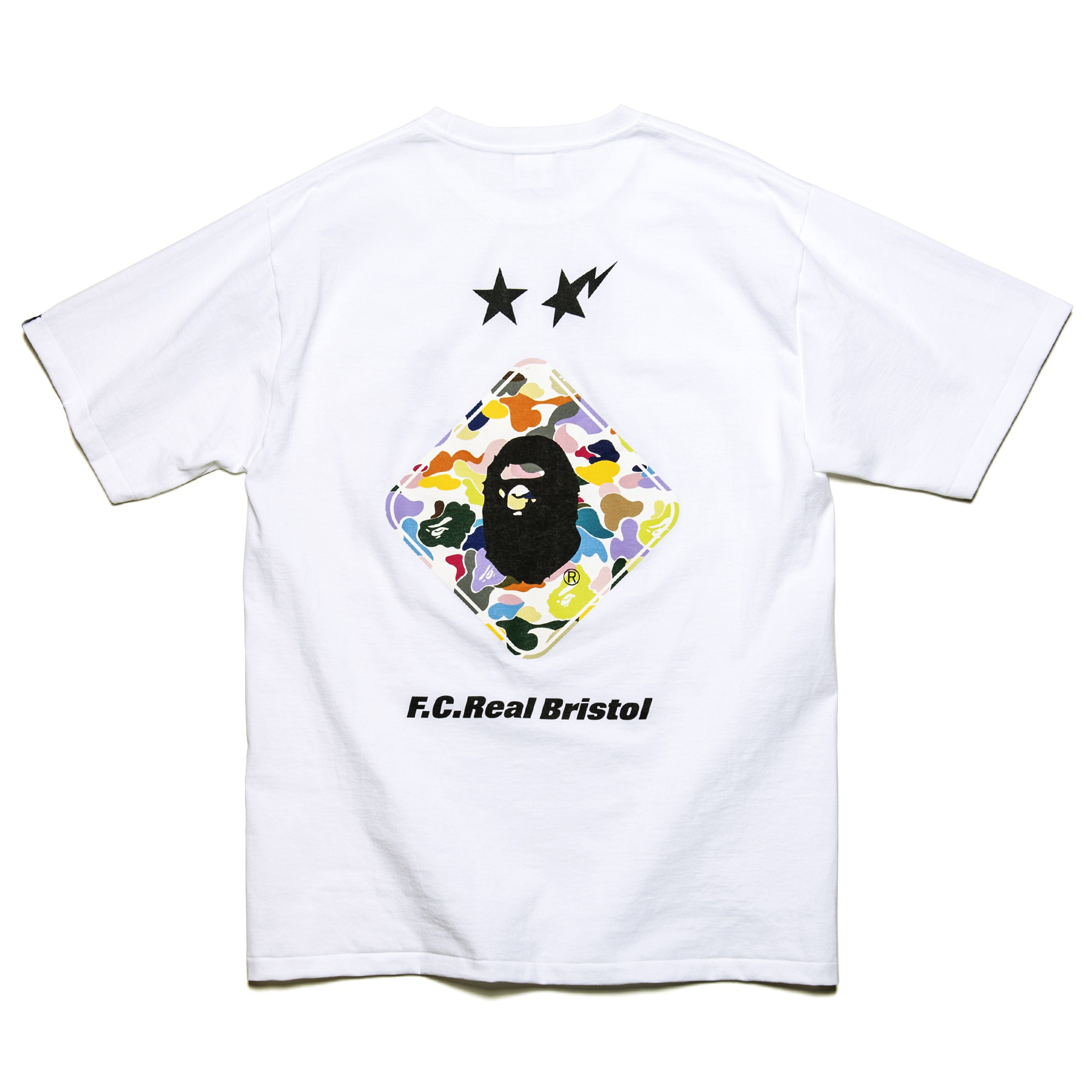 白 L BAPE x F.C.R.B. BACK EMBLEM TEE｜メンズ