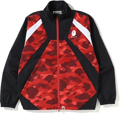 Red hot sale bape windbreaker