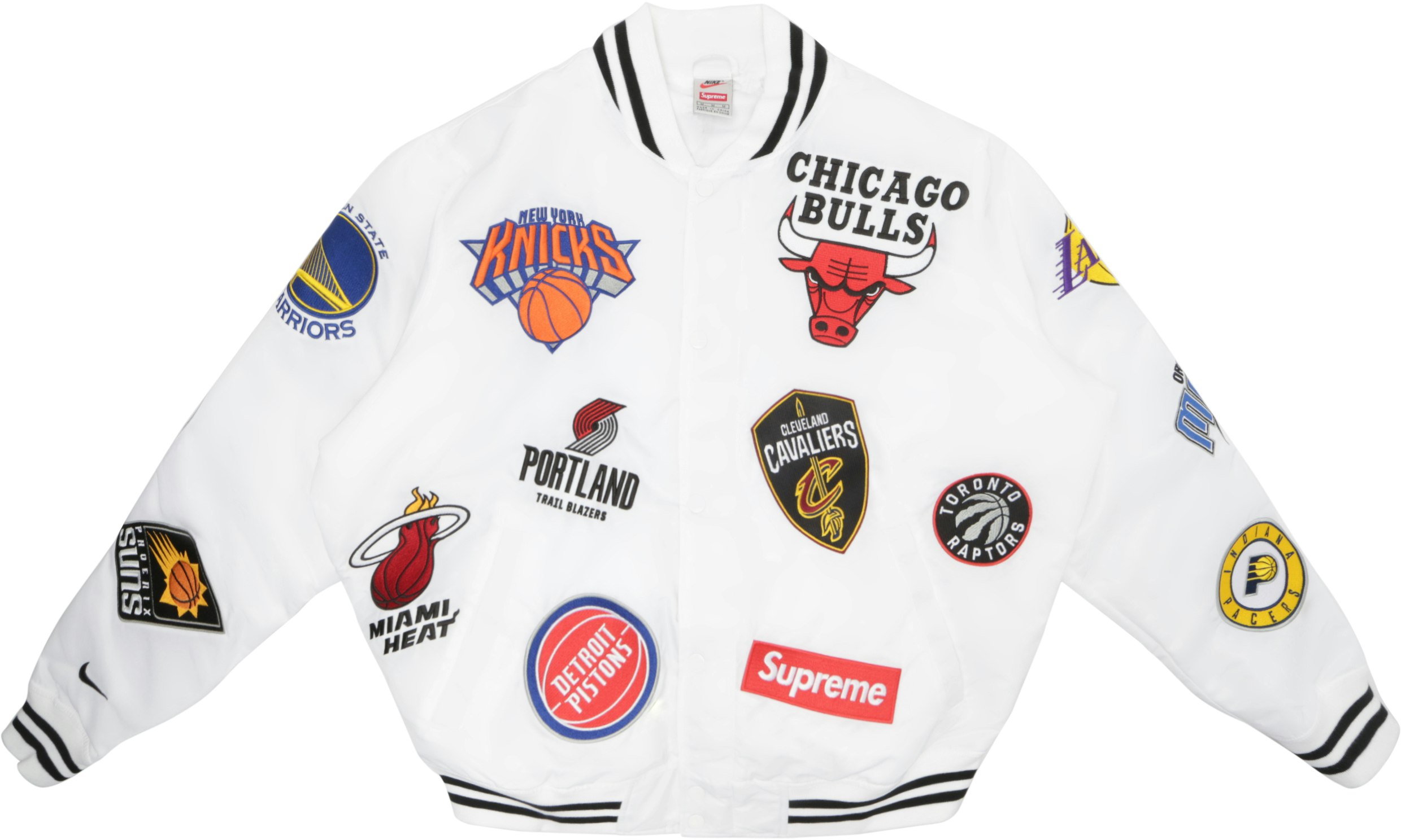 DenimSIZESupreme®/Nike®/NBA Teams Warm-Up Jacket