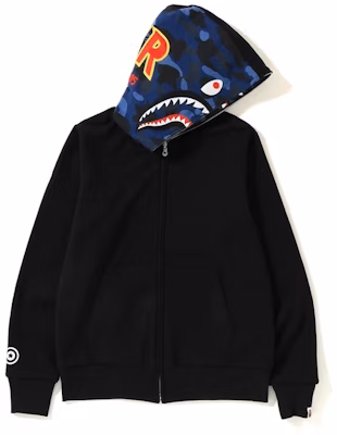 Color camo reversible shark full zip hoodie best sale