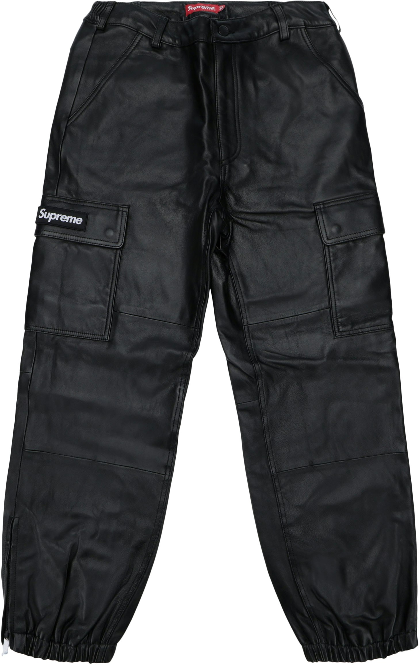 Supreme Leather Cargo Pant Black - Novelship