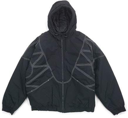 Supreme Zig Zag Stitch Puffy Jacket Black Novelship