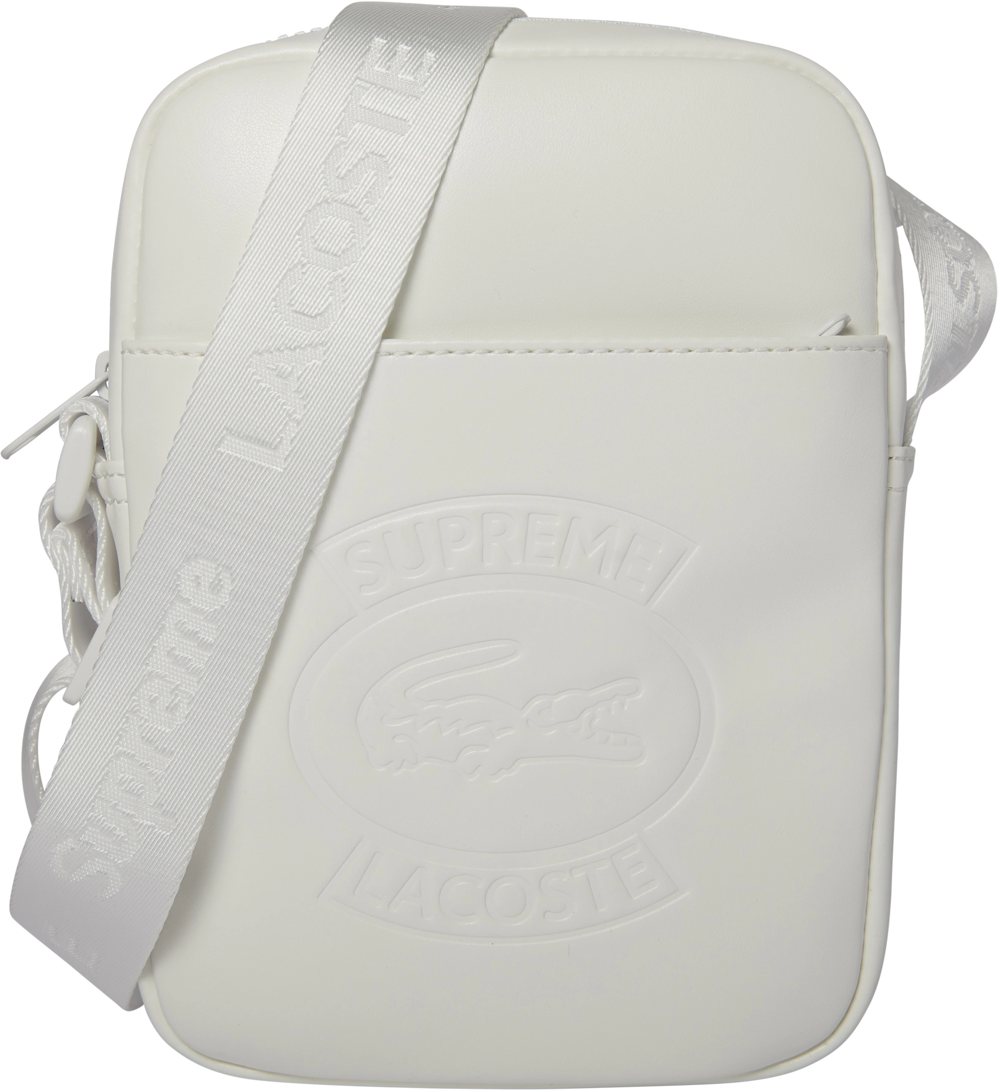 Supreme Lacoste Shoulder Bag White Novelship