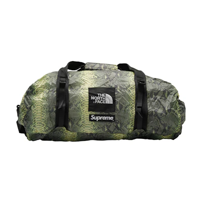 Supreme The North Face Snakeskin Flyweight Duffle Bag Green