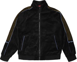 Supreme Velour Track Jacket Black