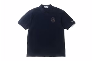 BAPE Relaxed Multi Color Crystal Stone Polo Navy BAPE Relaxed Multi Color Crystal Stone Polo Navy