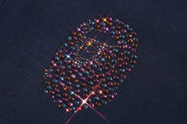BAPE Relaxed Multi Color Crystal Stone Polo Navy Order BAPE Relaxed Multi Color Crystal Stone Polo Navy