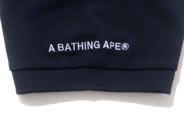 BAPE Relaxed Multi Color Crystal Stone Polo Navy Lookbook BAPE Relaxed Multi Color Crystal Stone Polo Navy