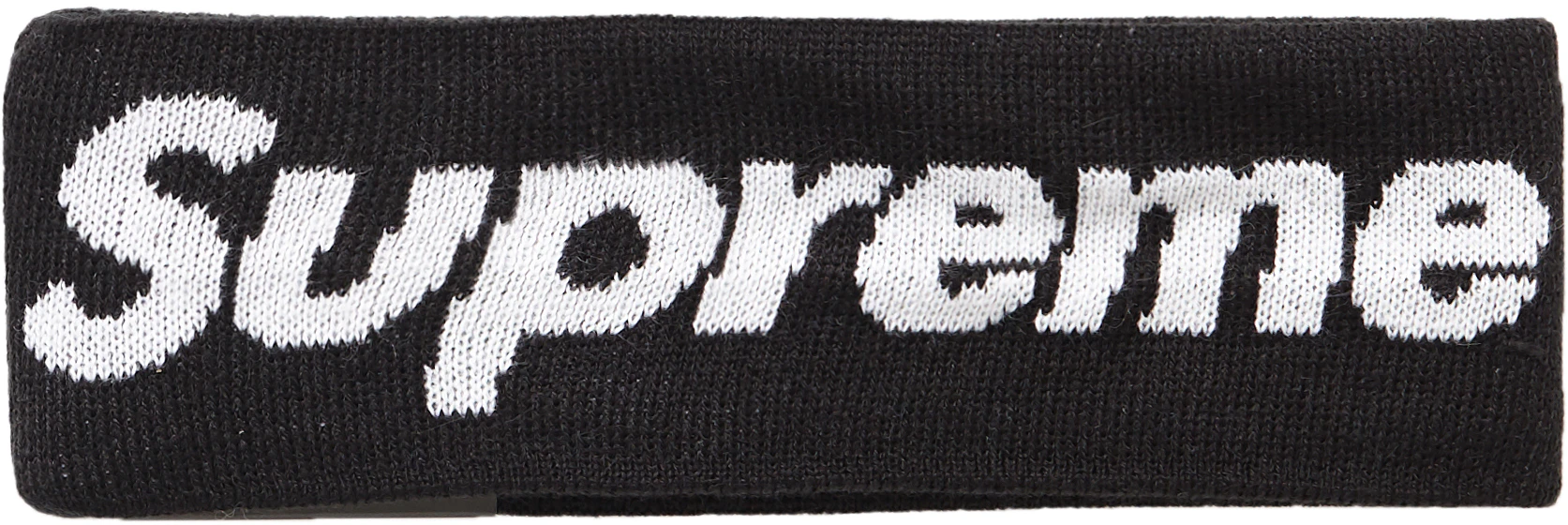 Supreme New Era Big Logo Headband Black Novelship