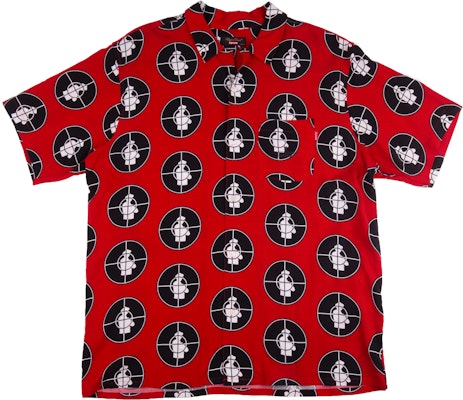 Supreme UNDERCOVER/Public Enemy Rayon Shirt Red Buy Supreme UNDERCOVER/Public Enemy Rayon Shirt Red