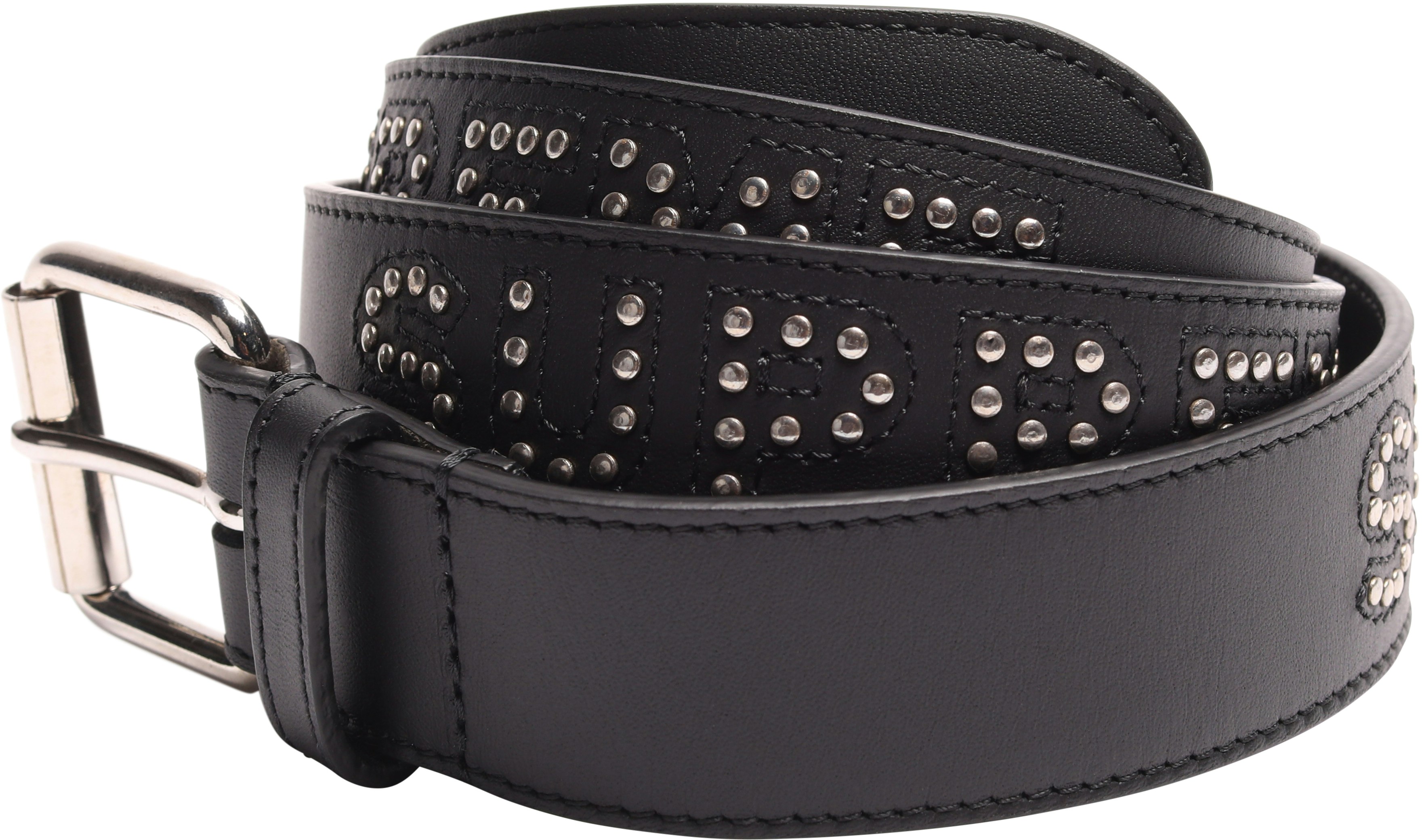 supreme-studded-logo-belt-black