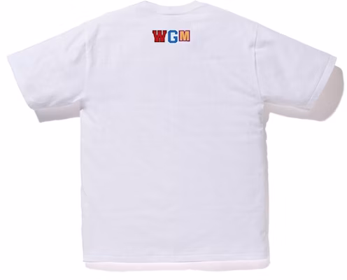 Bape Shark One Point WGM Tee White Order Bape Shark One Point WGM Tee White