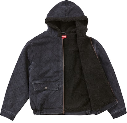 Quilted denim 2025 pilot jacket supreme