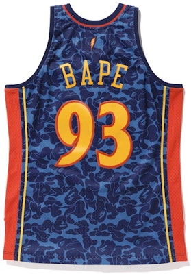 BAPE x Mitchell & Ness Lakers ABC Yellow Basketball Swingman Jersey