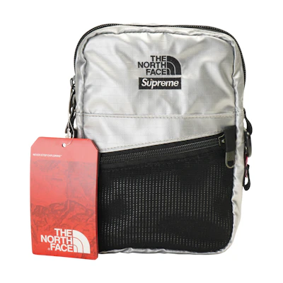 Supreme The North Face Metallic Shoulder Bag Silver
