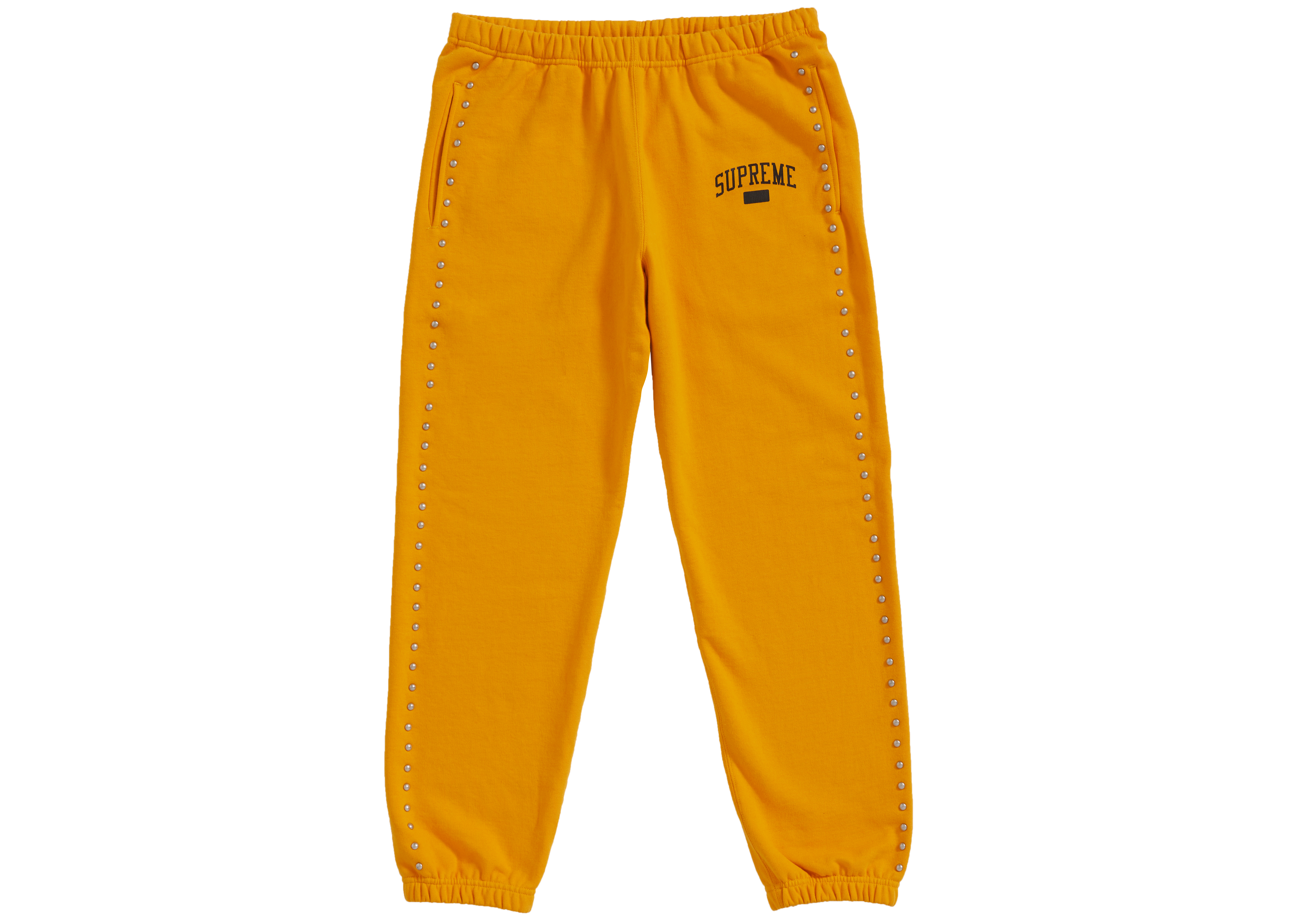 Supreme Studded Sweatpant Gold - Novelship