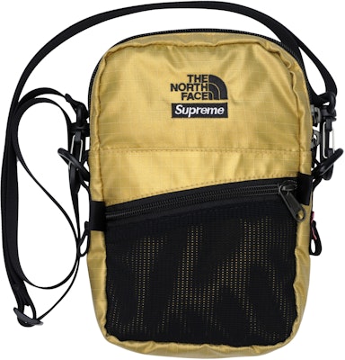 Supreme The North Face Metallic Shoulder Bag Gold Buy Supreme The North Face Metallic Shoulder Bag Gold