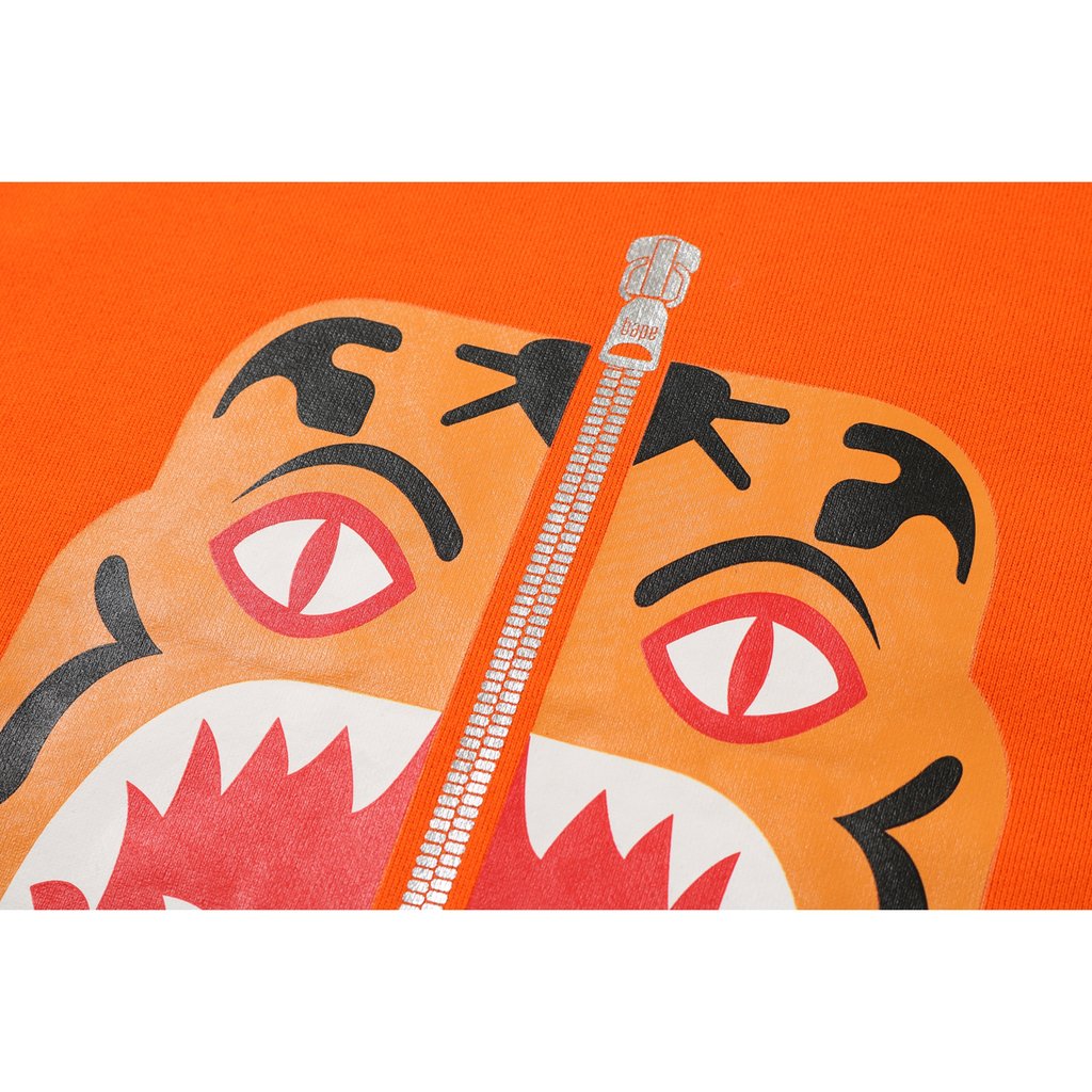 Buy Bape Tiger Heavy Weight Crewneck Orange - Novelship 