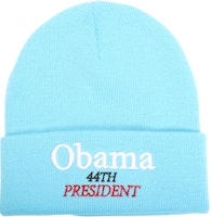 Supreme Obama Beanie Bright Blue