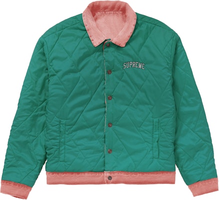 Supreme Levis Quilted Reversible Trucker Jacket Pink Novelship