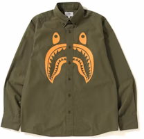 Bape Shark BD Shirt Olive Bape Shark BD Shirt Olive