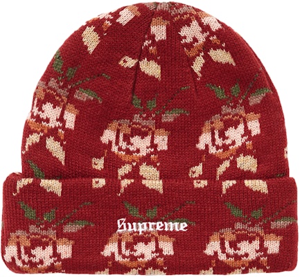 Supreme wool jacquard sales beanie