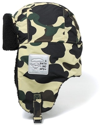 Bape 1st Camo Boa Trooper Cap Yellow Order Bape 1st Camo Boa Trooper Cap Yellow